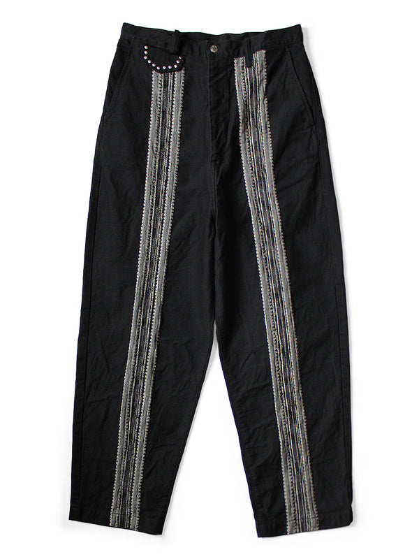 Kapital 12oz Arrow Pattern Jacquard Denim Nîmes Pants