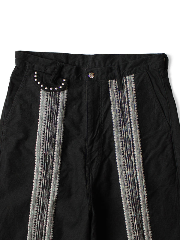 Kapital 12oz Arrow Pattern Jacquard Denim Port Baggy Pants
