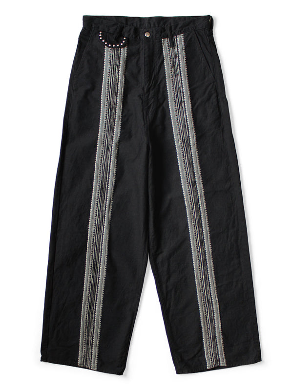 Kapital 12oz Arrow Pattern Jacquard Denim Port Baggy Pants