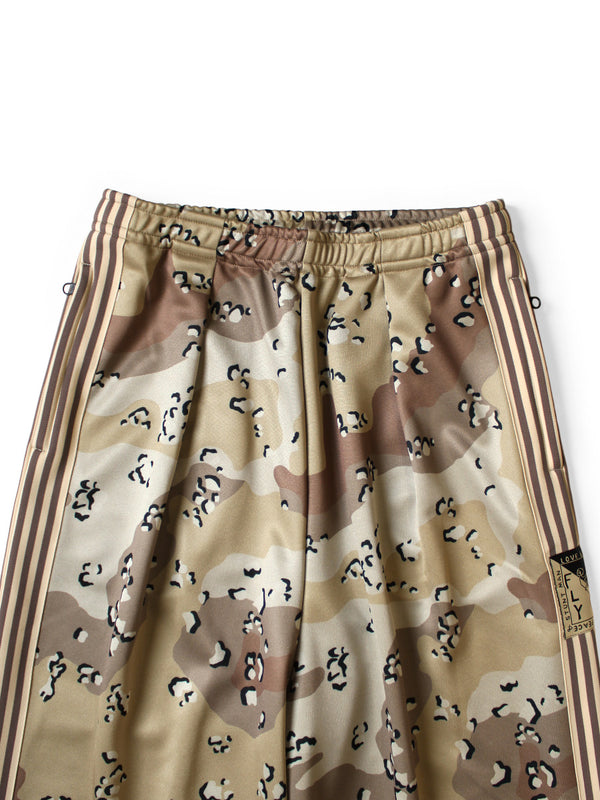 Kapital smooth jersey chocolate chip camo baggy track pants