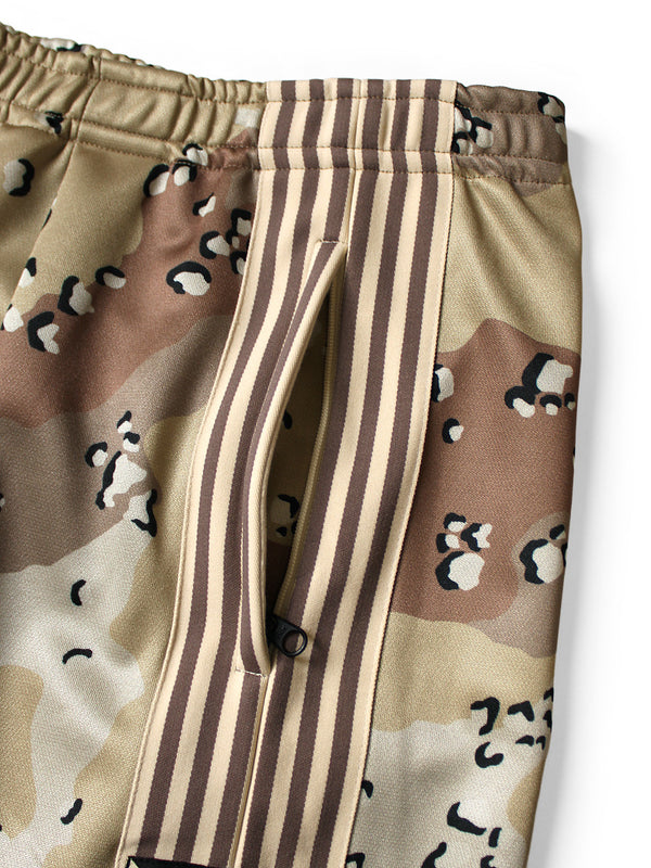 Kapital smooth jersey chocolate chip camo baggy track pants