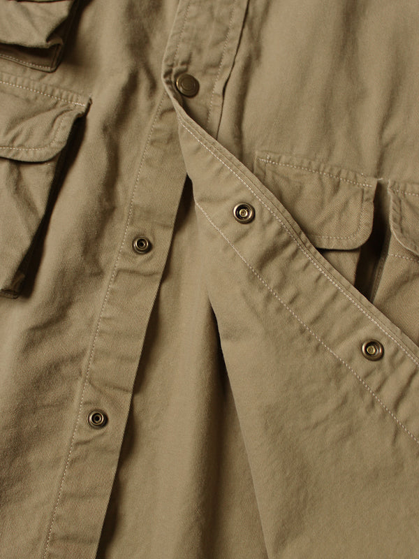 Kapital Nugget-Pocket Cropped Fish Shirt