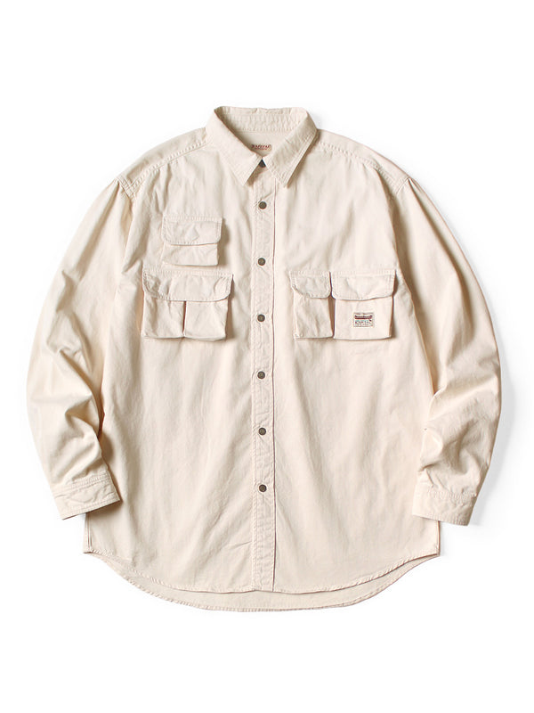 Kapital Nugget-pocket Fish shirt