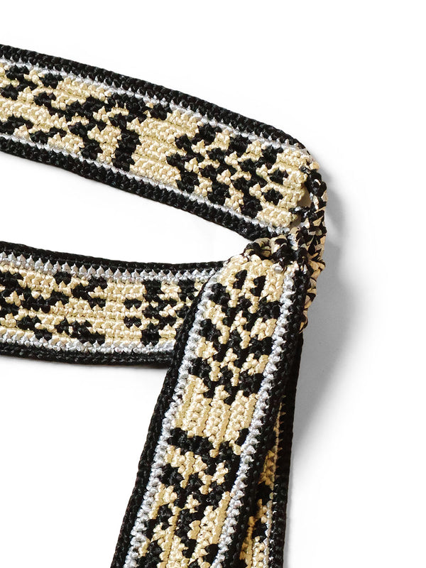 Kapital Macrame Maxi Belt (Chippewa Basket River Pattern)