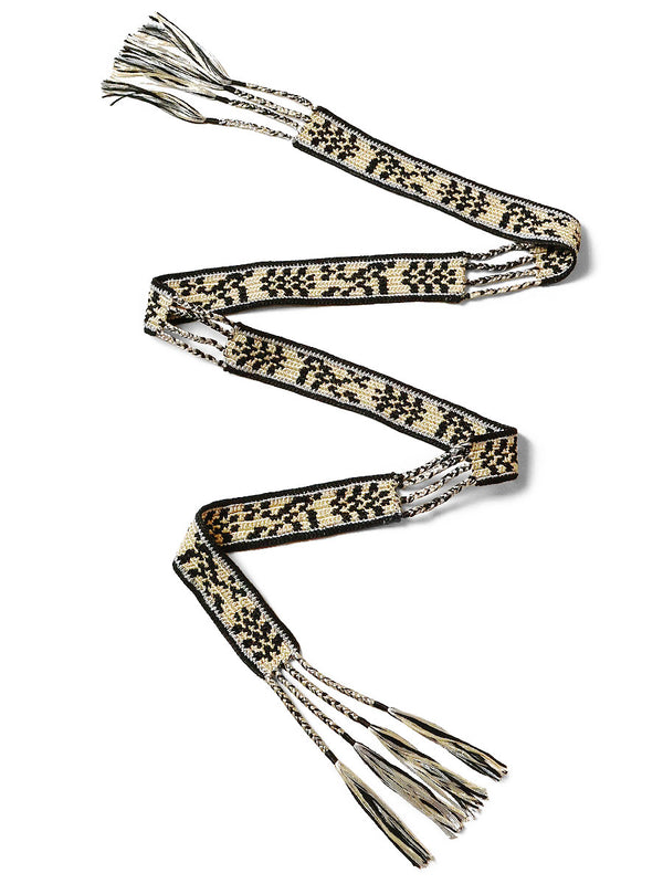 Kapital Macrame Maxi Belt (Chippewa Basket River Pattern)