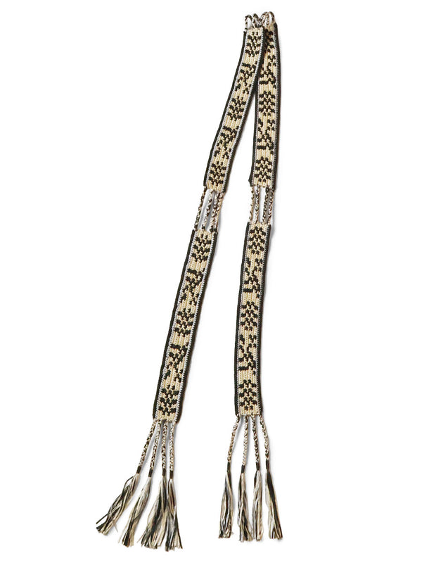 Kapital Macrame Maxi Belt (Chippewa Basket River Pattern)