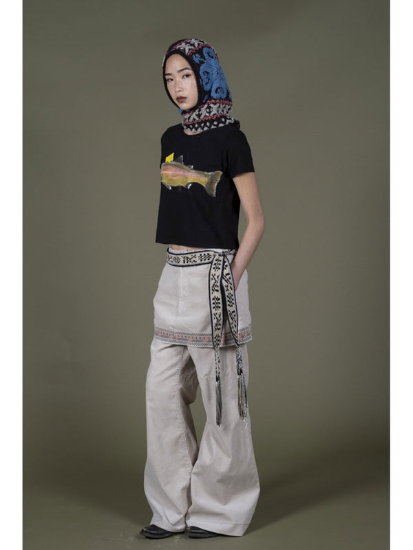 Kapital Macrame Maxi Belt (Chippewa Basket River Pattern)