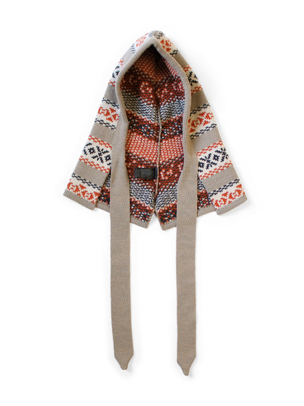 Kapital 5G Wool Yellowknife Fair Isle Babushka Hat