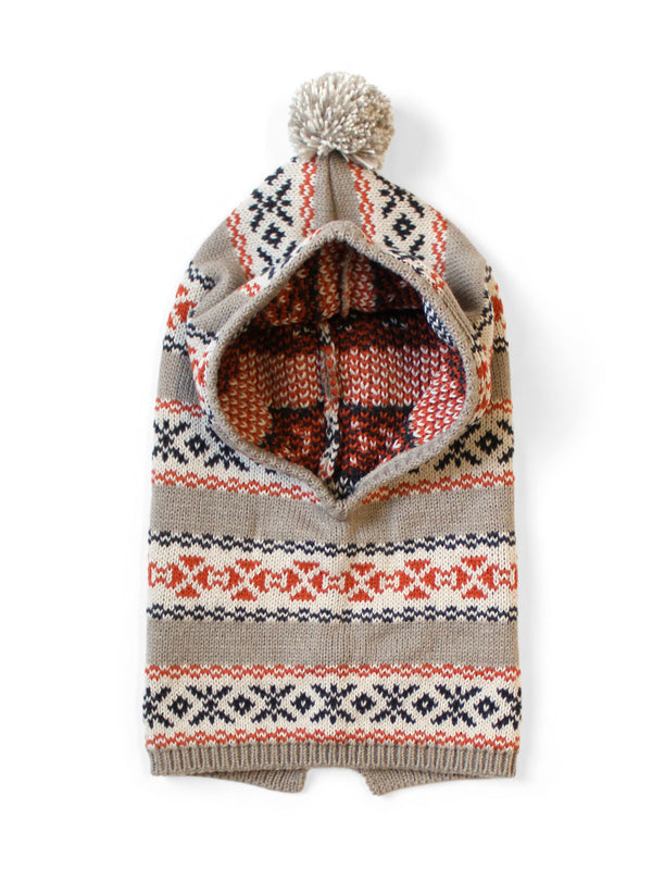 Kapital 5G Wool Yellowknife Fair Isle Balaclava Hat