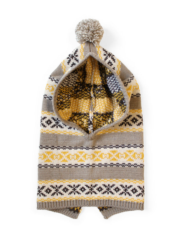 Kapital 5G Wool Yellowknife Fair Isle Balaclava Hat