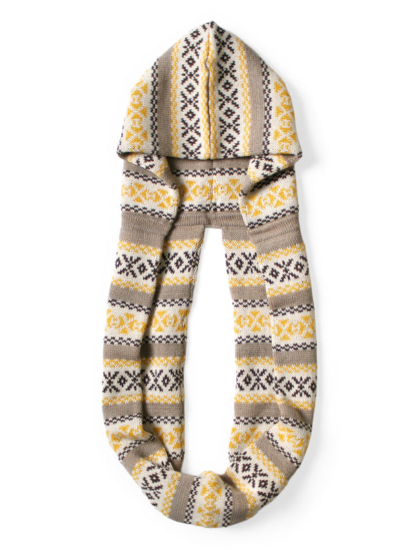Kapital 5G Wool Yellowknife Fair Isle Balaclava Scarf