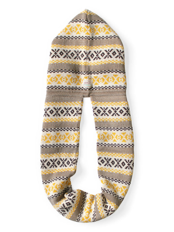 Kapital 5G Wool Yellowknife Fair Isle Balaclava Scarf