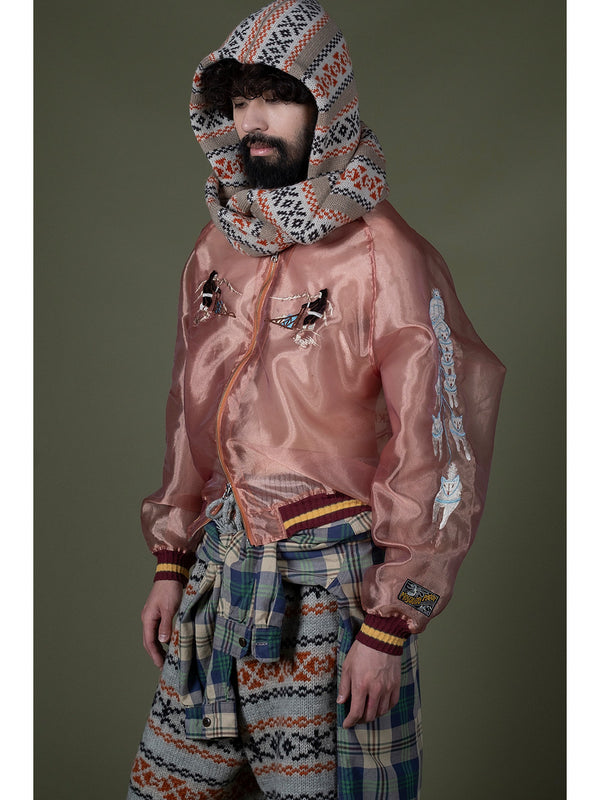 Kapital 5G Wool Yellowknife Fair Isle Balaclava Scarf