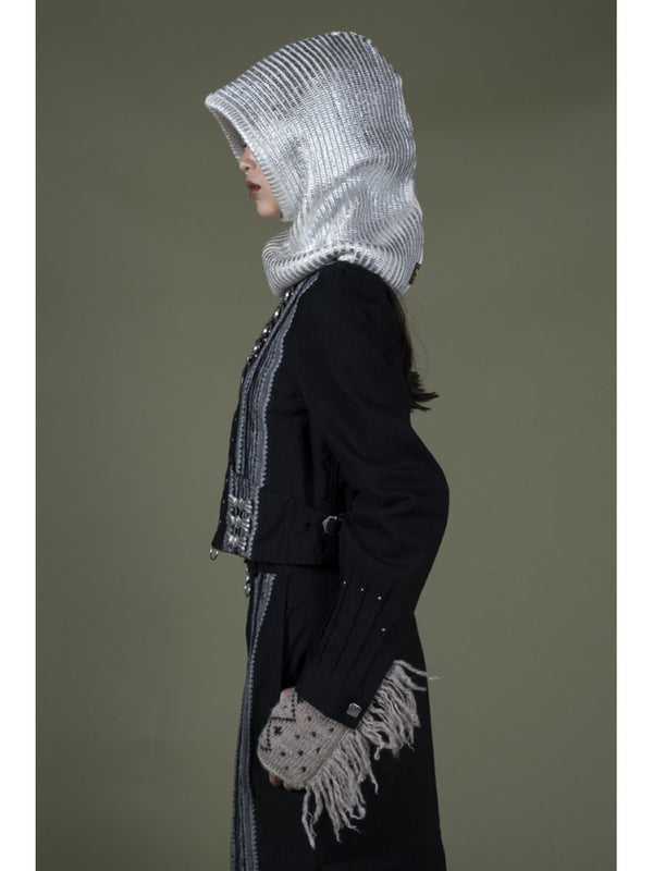 Kapital 5G Rib Knit Foil Balaclava