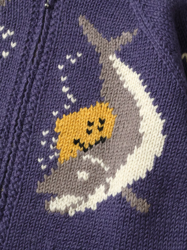 Kapital Hand Knit Peckish Trout Zip Cardigan