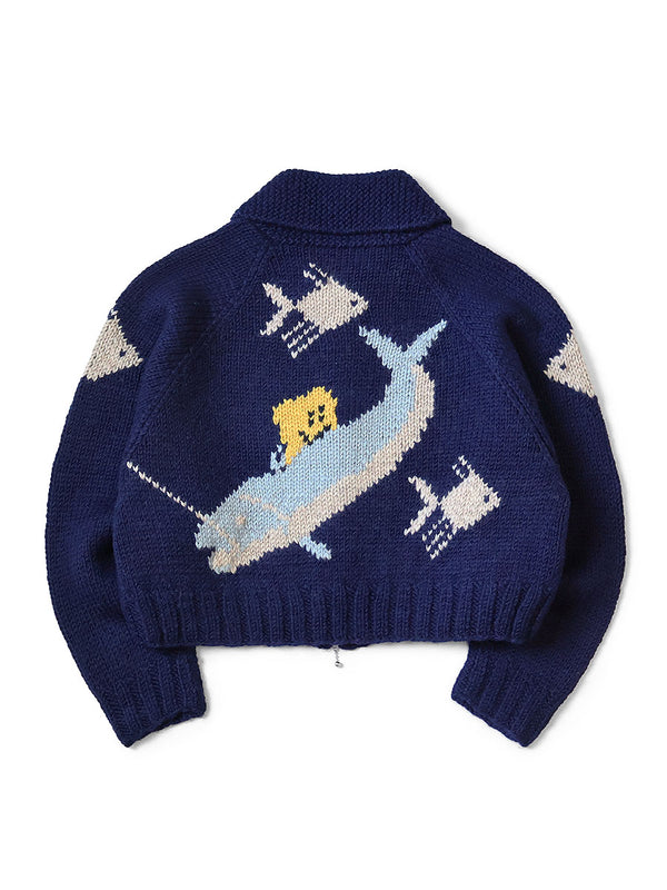 Kapital Hand Knit Peckish Trout Zip Bolero