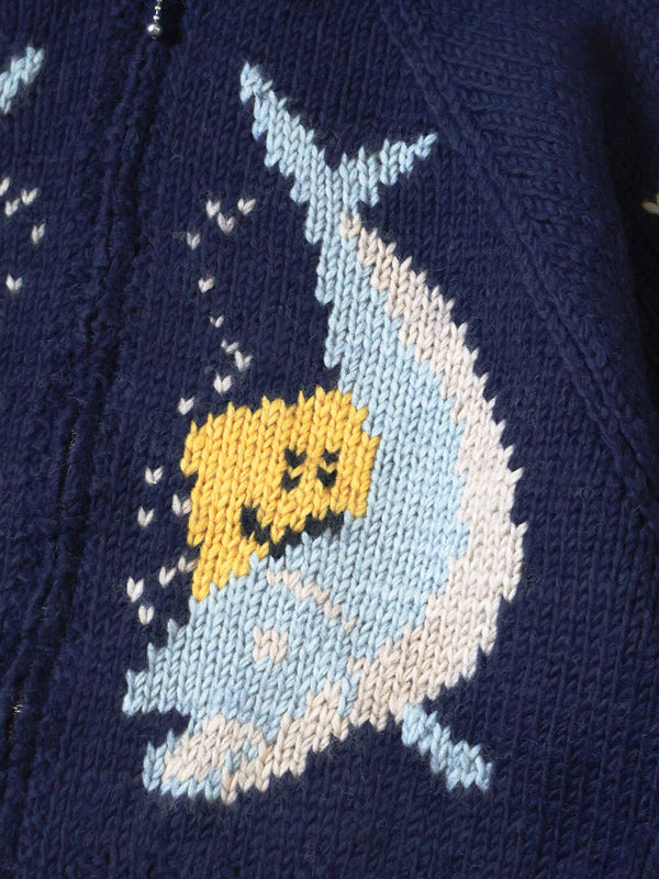 Kapital Hand Knit Peckish Trout Zip Bolero