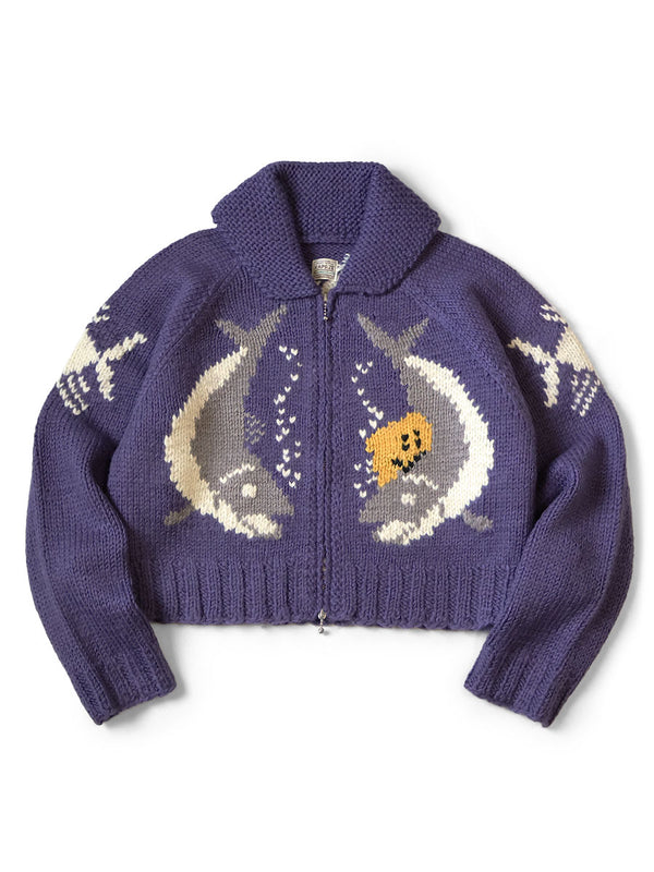 Kapital Hand Knit Peckish Trout Zip Bolero