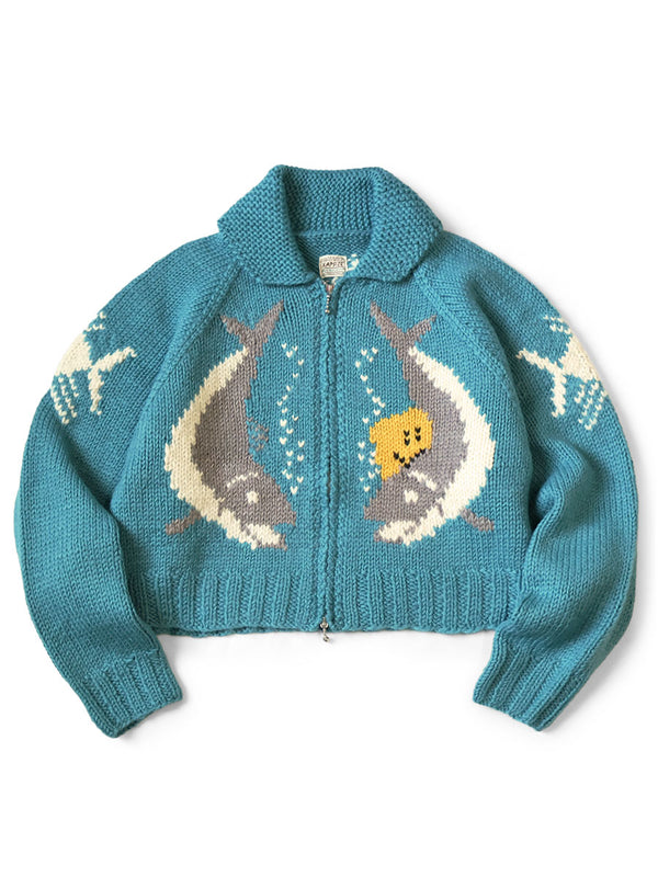 Kapital Hand Knit Peckish Trout Zip Bolero