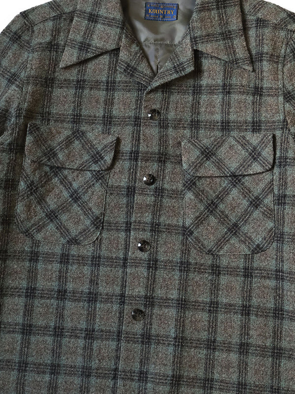 Kapital Wool Check Crop Shirt Women