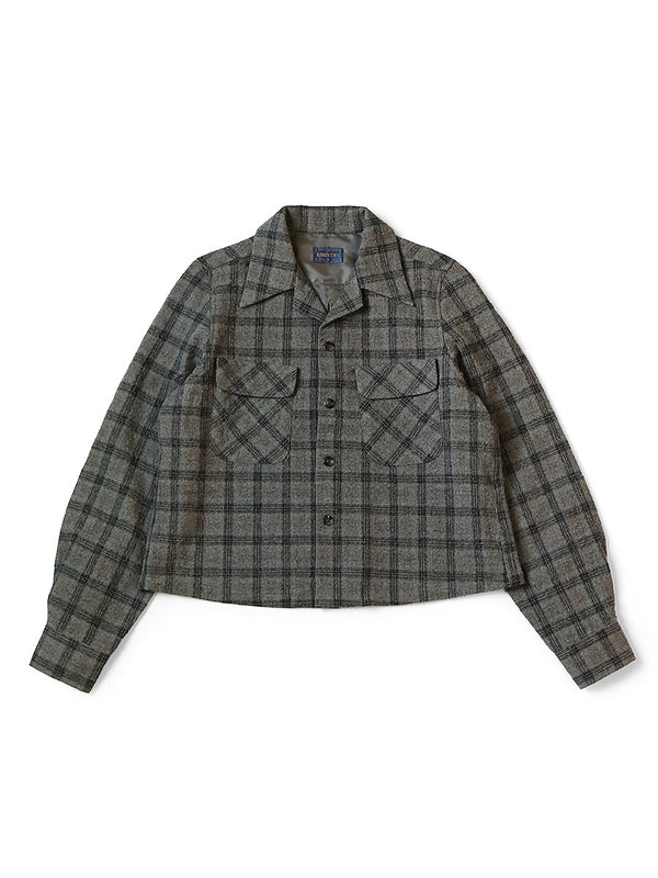 Kapital Wool Check Crop Shirt Women