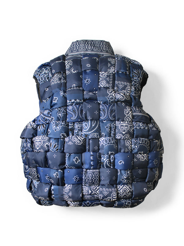 Kapital Bandana Transfer Nylon KEEL Weaving Vest