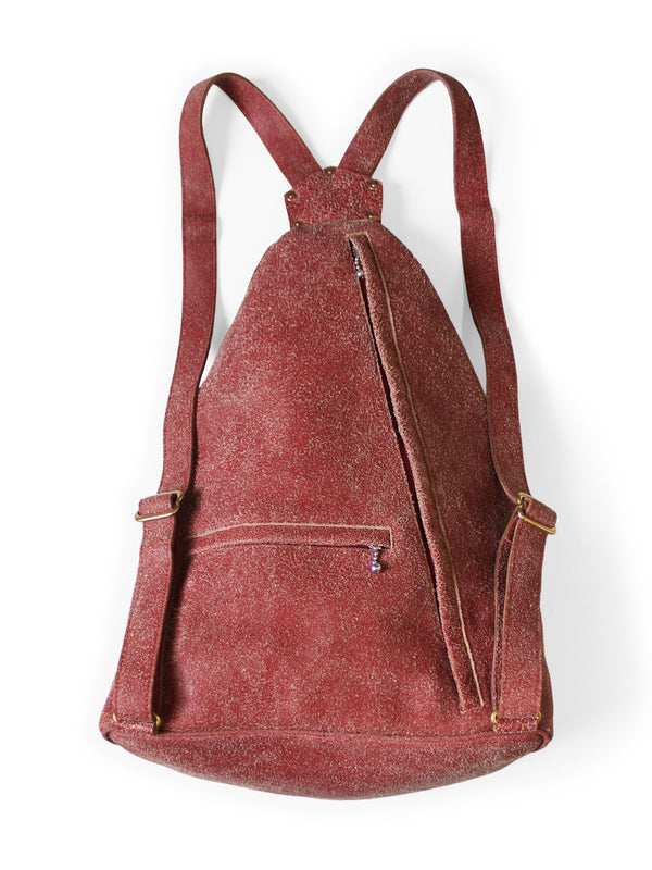 Kapital Cracked Leather Herbie Medicine Backpack Bag