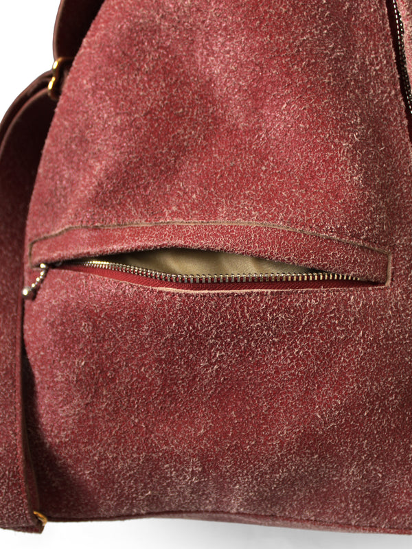 Kapital Cracked Leather Herbie Medicine Backpack Bag
