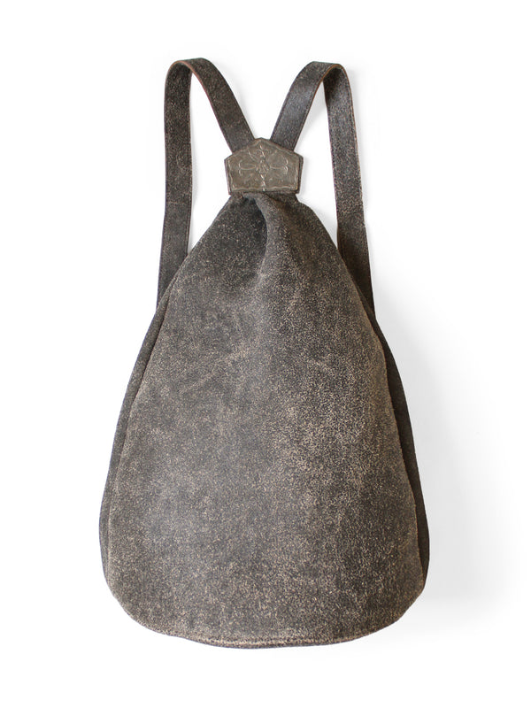 Kapital Cracked Leather Herbie Medicine Backpack Bag