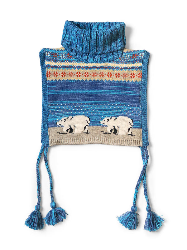 Kapital 5G Wool Polar Bear High Neck Scarves