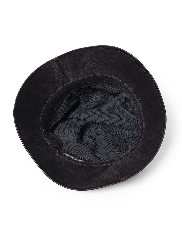 Kapital Velveteen Bucket Hat with Short Brim (Peckish Rainbow) Cap