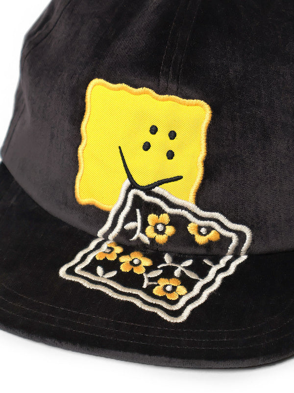 Kapital Velveteen Baseball Cap (Peckish Rainbow Embroidery)
