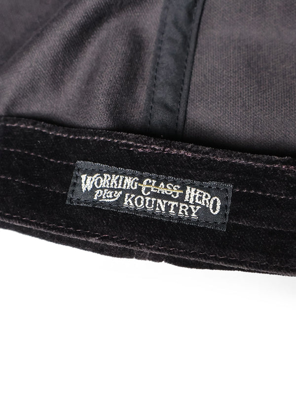 Kapital Velveteen Baseball Cap (Peckish Rainbow Embroidery)