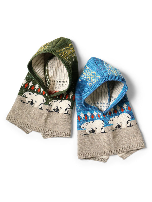 Kapital 5G Wool Polar Bear Balaclava