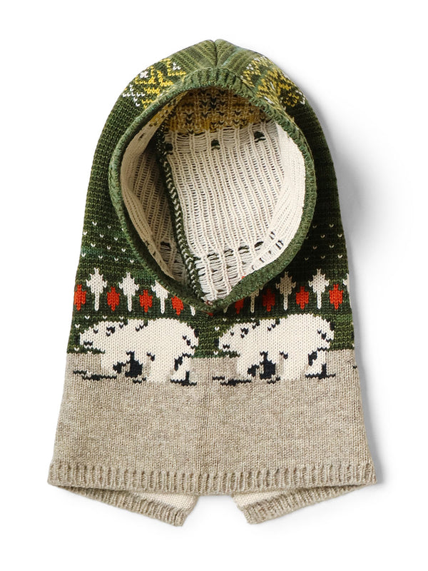 Kapital 5G Wool Polar Bear Balaclava