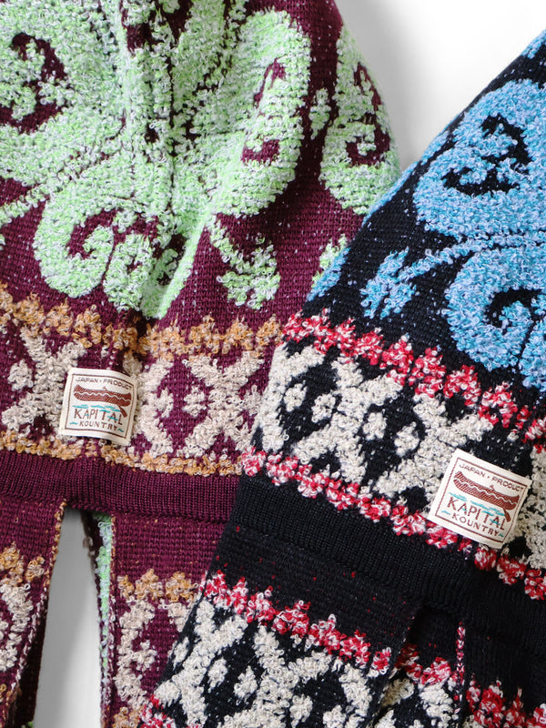 Kapital 10G SNOW-GALA Jacquard Balaclava Scarves