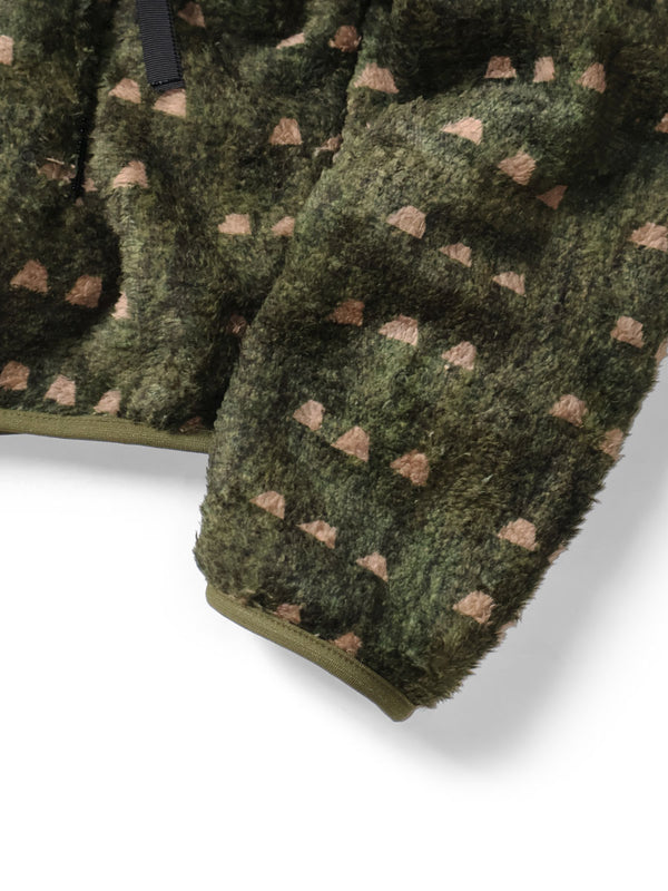 Kapital Iris Print Fleece Zip sweater