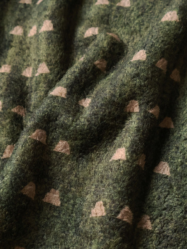 Kapital Iris Print Fleece Zip sweater