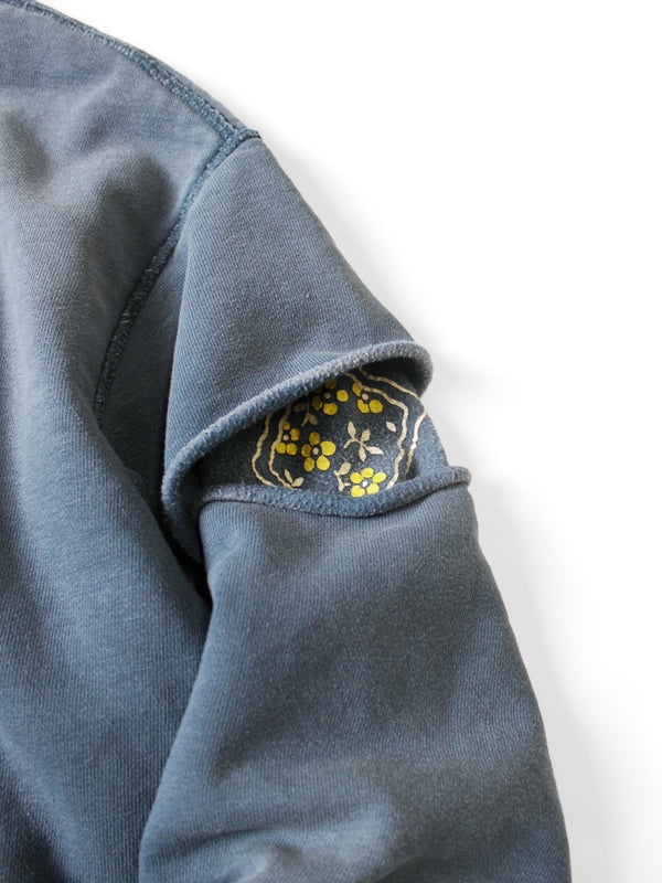 Kapital Reversible Fleece Elbow Rip Hooded Sweatshirt (PECKISH RAINBOW Ypt) sweater