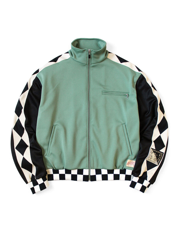 Kapital Smooth Jersey Cafe Racer Track Jacket (Motocross Photo pt)