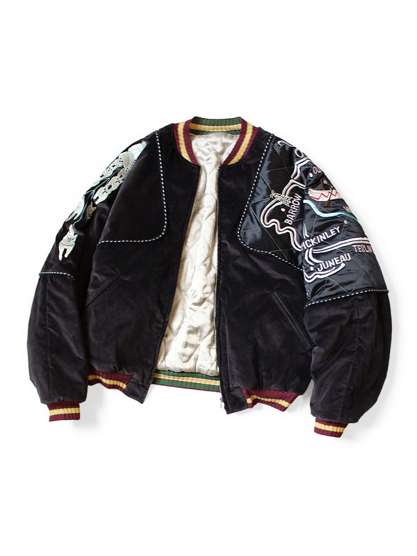 Kapital Velveteen Siamese Bomber Jacket (YUKON)