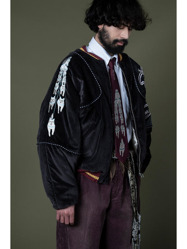 Kapital Velveteen Siamese Bomber Jacket (YUKON)