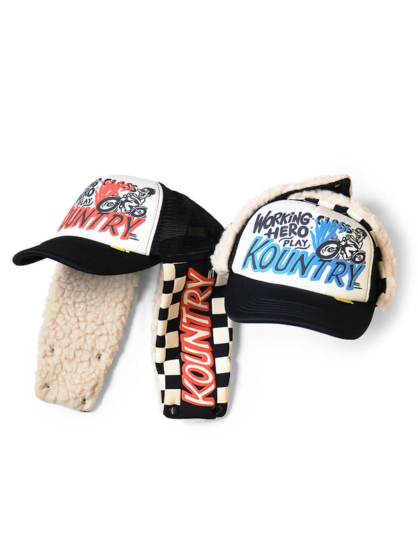 Kapital Country Racer Lumber Truck Cap (Checkered Flag)