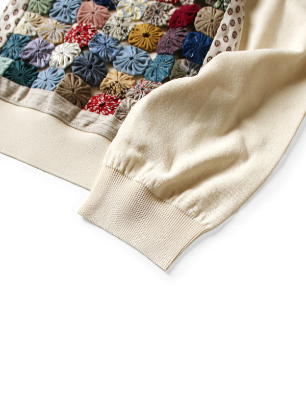 Kapital 14G Knit x Handcrafted Yo-Yo Quilt Jacket