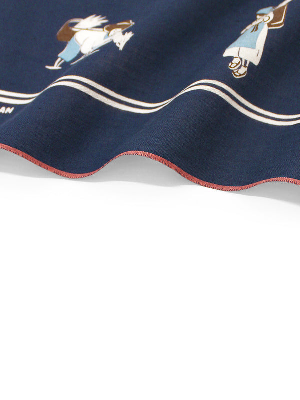 Kapital fastcolor selvedge bandana (rice planting) 20x20