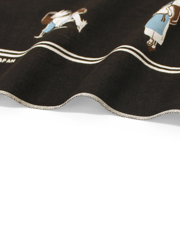 Kapital fastcolor selvedge bandana (rice planting) 20x20