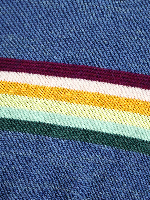 Kapital 5G Cotton Knit MOONBOW PECKISH RAINBOWY Crew Knit Sweater
