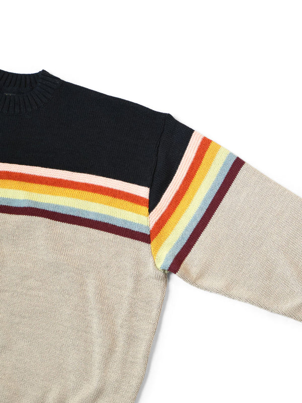 Kapital 5G Cotton Knit RAINBOW PECKISH RAINBOWY Crew Knit Sweater