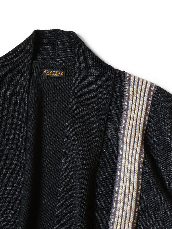 Kapital 7G Retro Striped Opera Knit Sweater