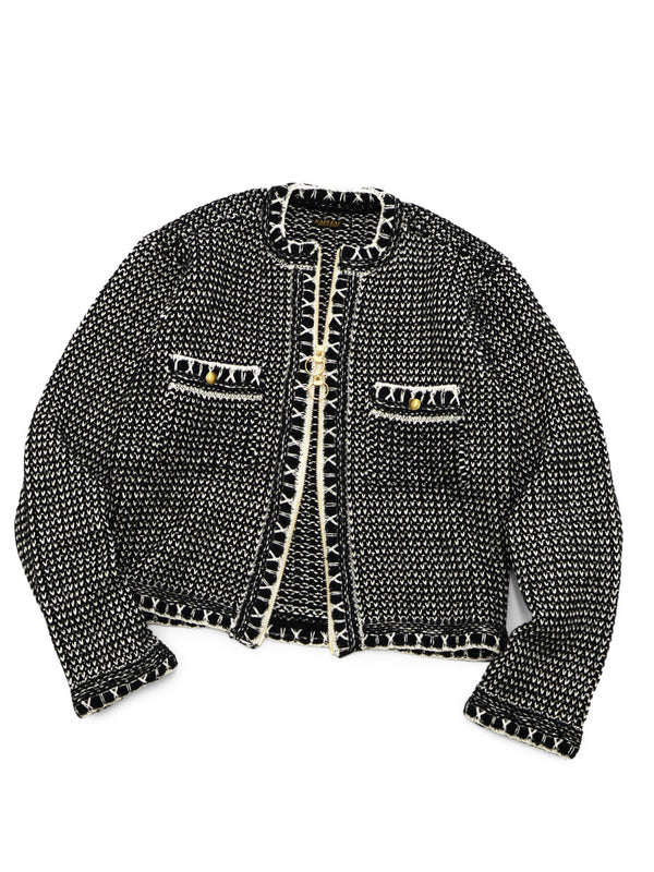 Kapital 5G Knit Zip Cabaret Cardigan Knit Sweater